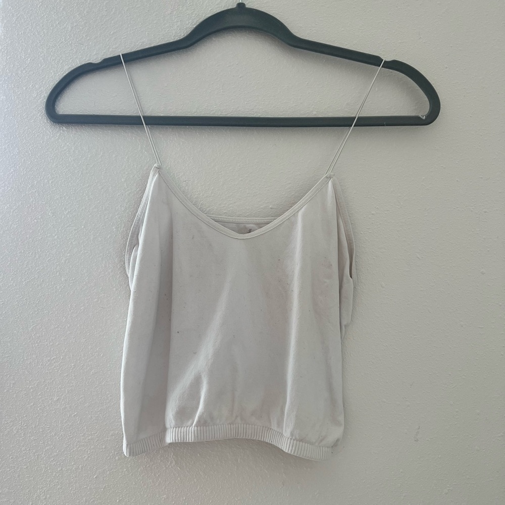 Free People stretchy cropped cami